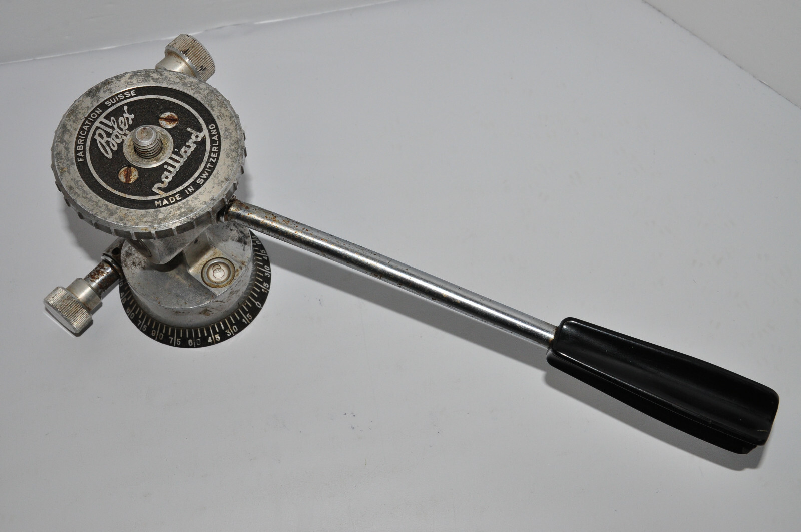 Bolex Paillard Adjustable Pan Tilt Tripod Head Switzerland Fabrication Suisse