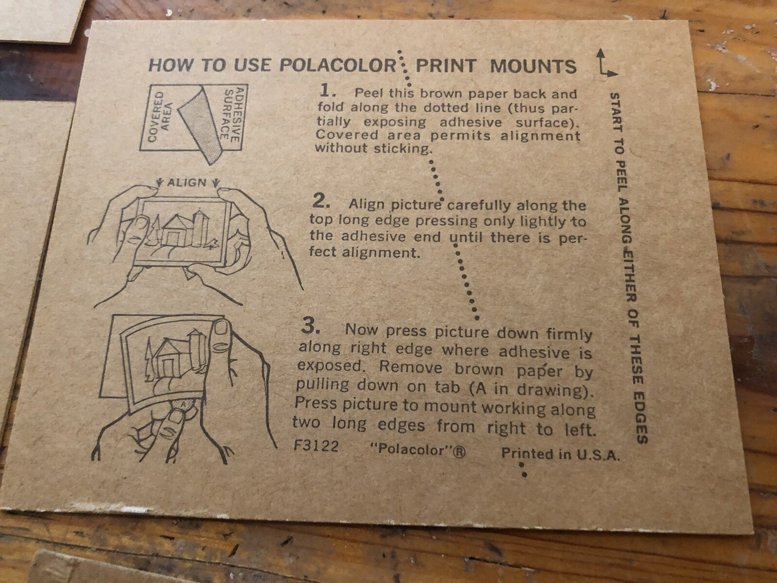 Lot of 10 Vintage Polacolor Print Mounts