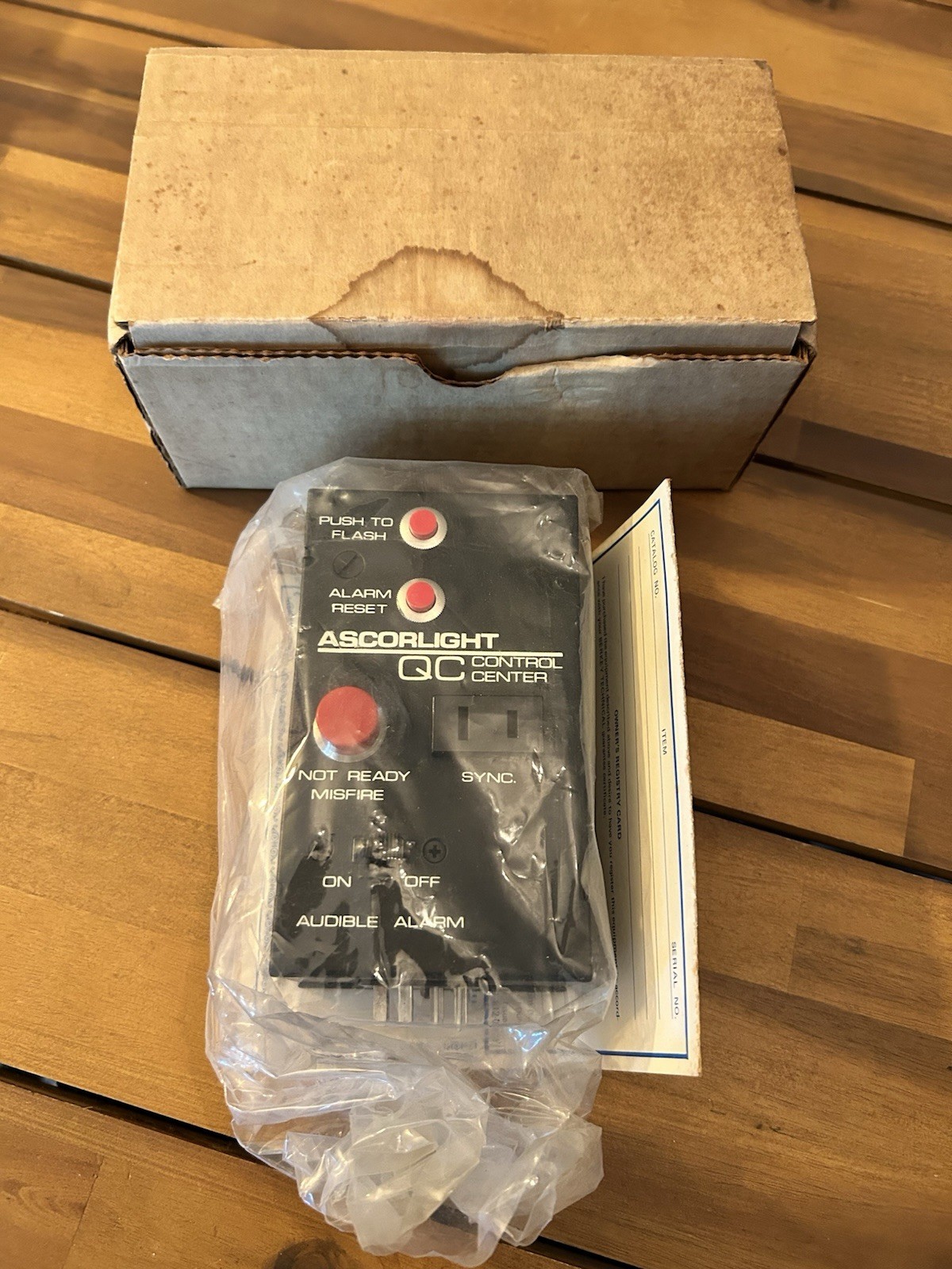 ASCORLIGHT CAT. NO.031-577 QC CONTROL CENTER Brand New