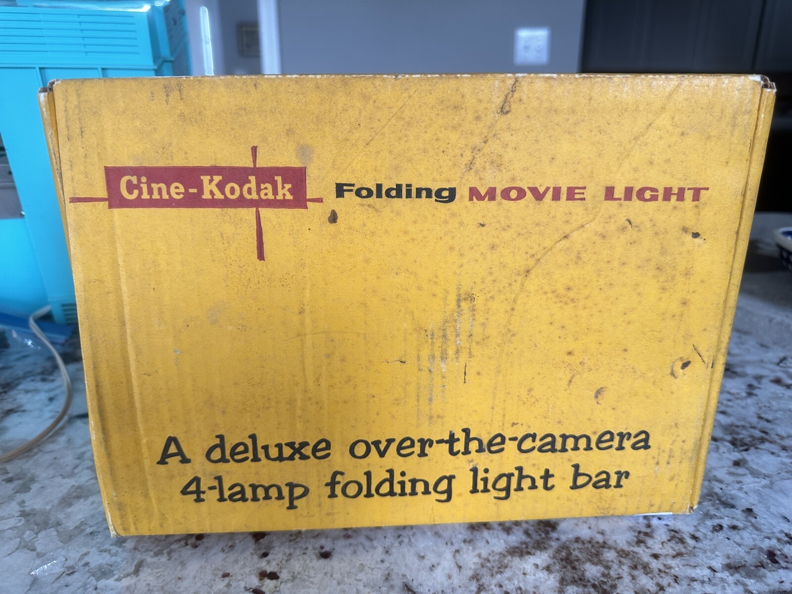 VTG Cine-Kodak Light Bar Folding Movie Light Electric Lamp Original Box Manual