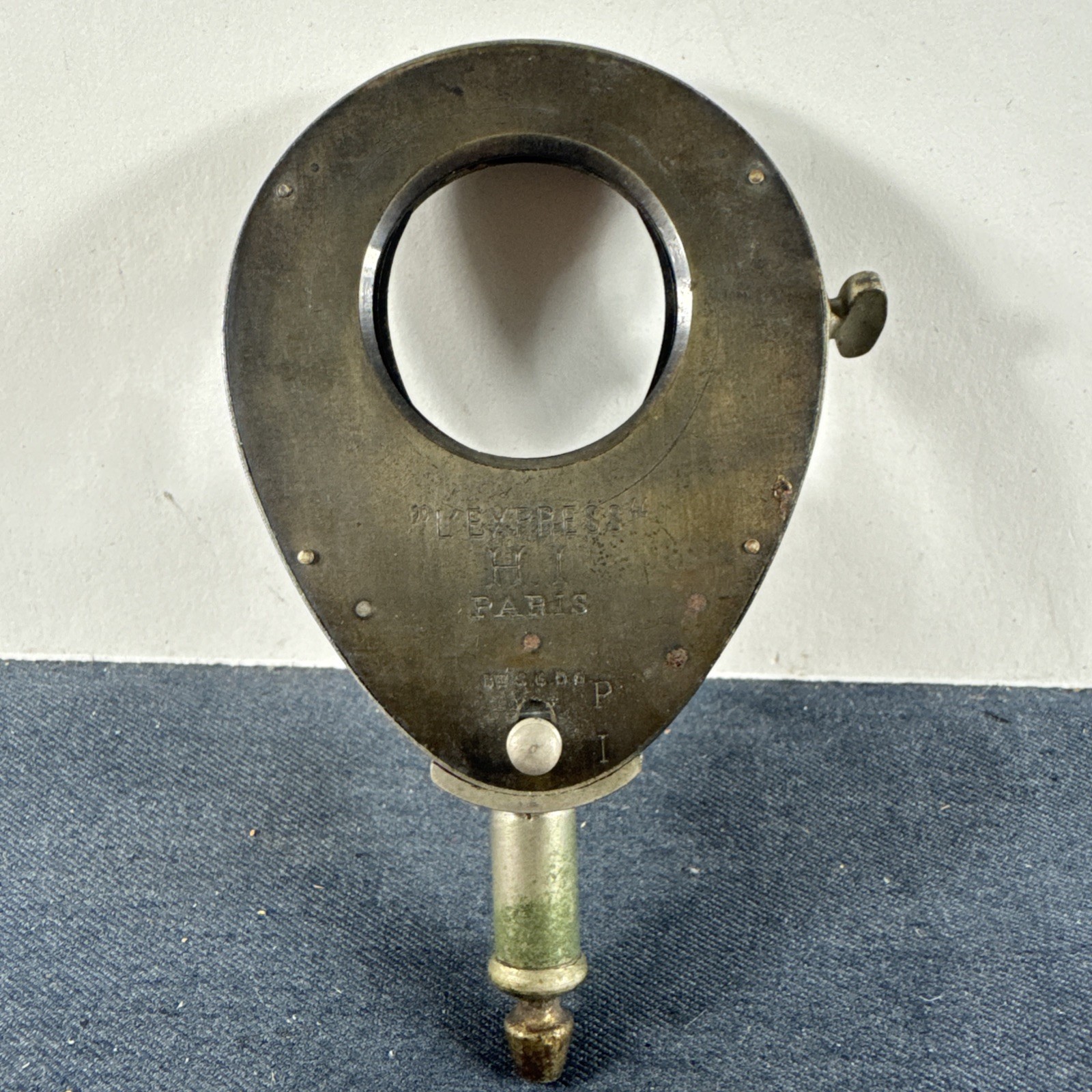 Rare L’Express H I Paris Brass Eyelid Iris Stule Shutter For Barrel Lens 2in