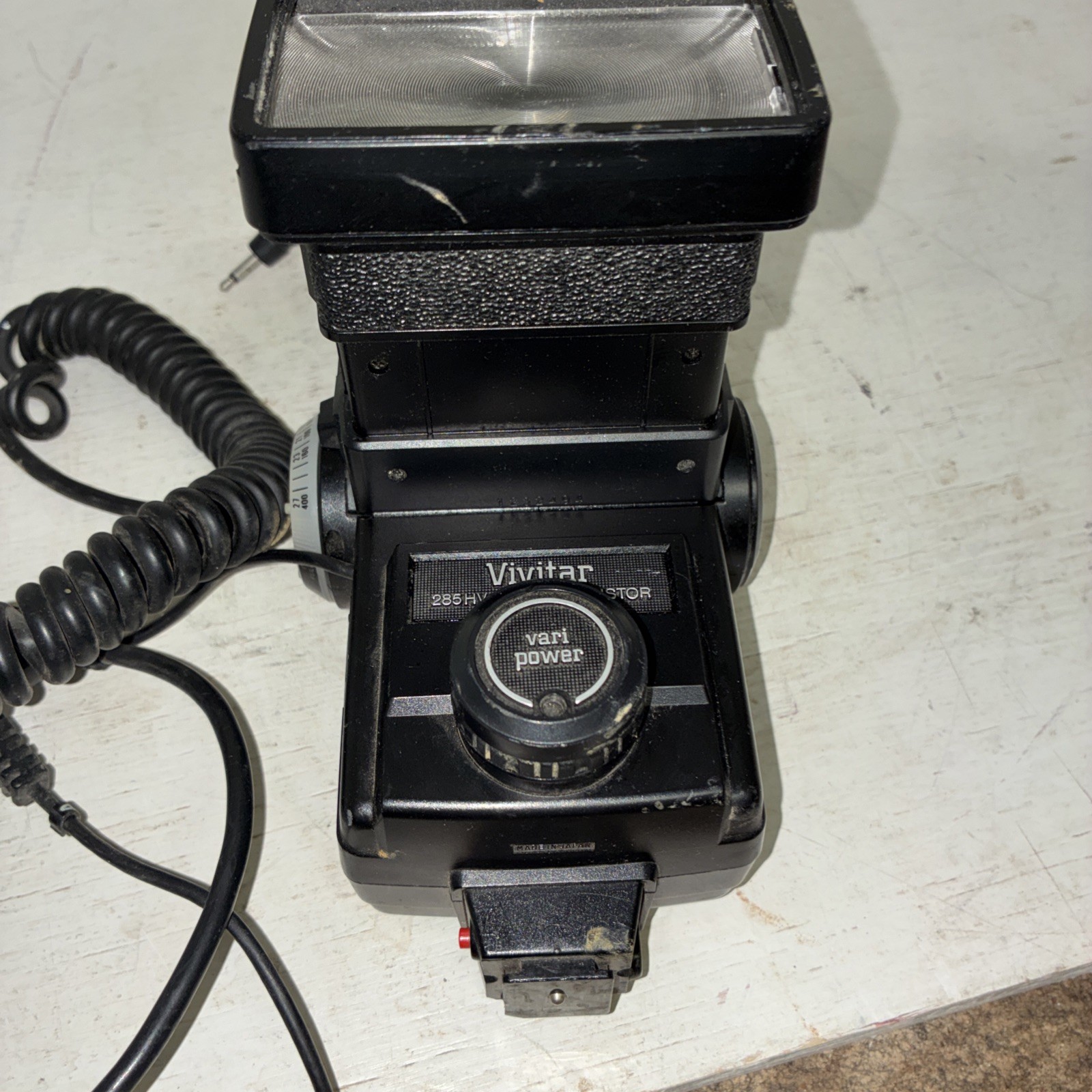 Vintage Vivitar 200m Thyristor 285 Vari-Power Flash Untested Needs Cleaned