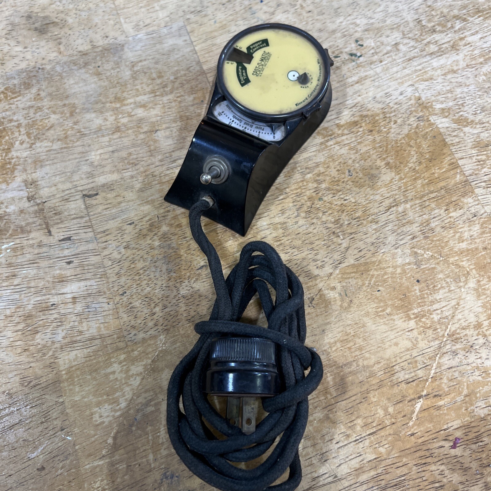Vintage Spot-O-Matic Photographic Enlarging Meter Kinnard Company Vintage