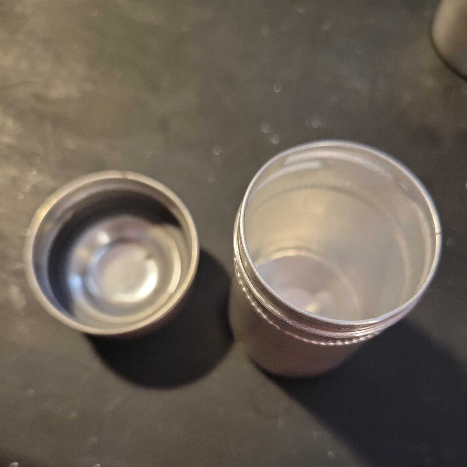F6- Vintage Film Container Metal With Lid