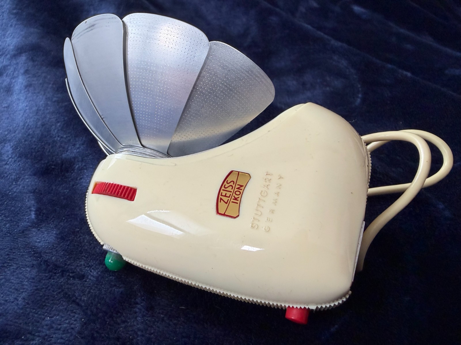 Zeiss Ikon Ikoblitz Vintage Folding Flash Unit w/ Instructions + GE Flashbulbs —