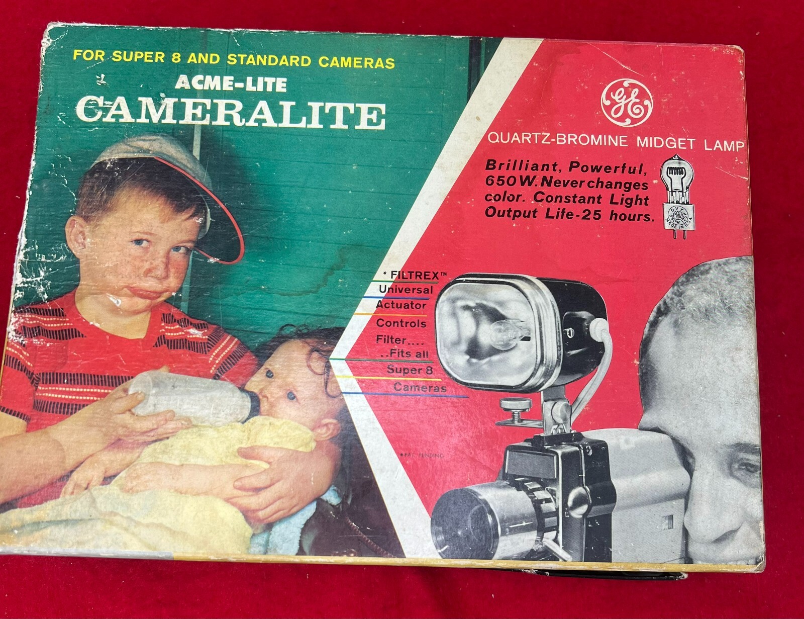Vintage GE Cameralite for Super 8 and Standard Cameras, #71, New