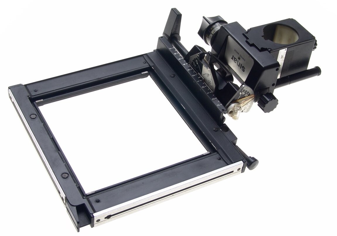 SINAR F FOCUSSING REAR STANDARD MONORAIL LARGE FORMAT CAMERA 4×5 BLACK ACCESSORY