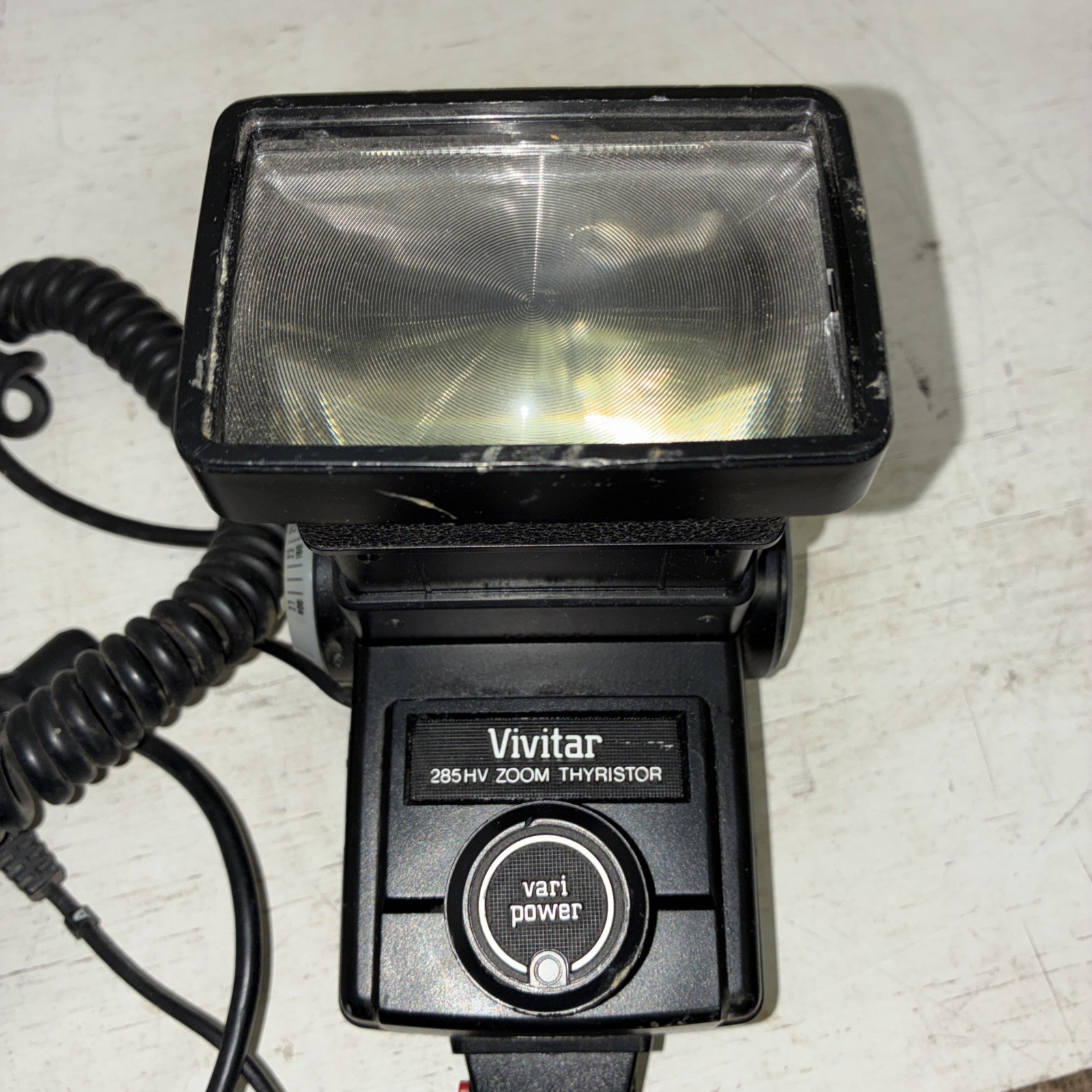 Vintage Vivitar 200m Thyristor 285 Vari-Power Flash Untested Needs Cleaned