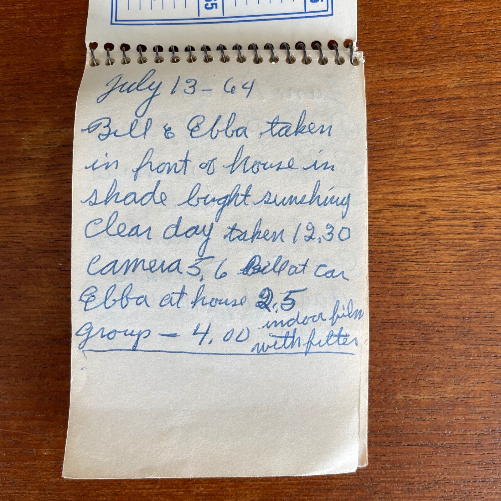 1960s Stanley Home Products Note Pad With Notes About 8mm Films Vintage