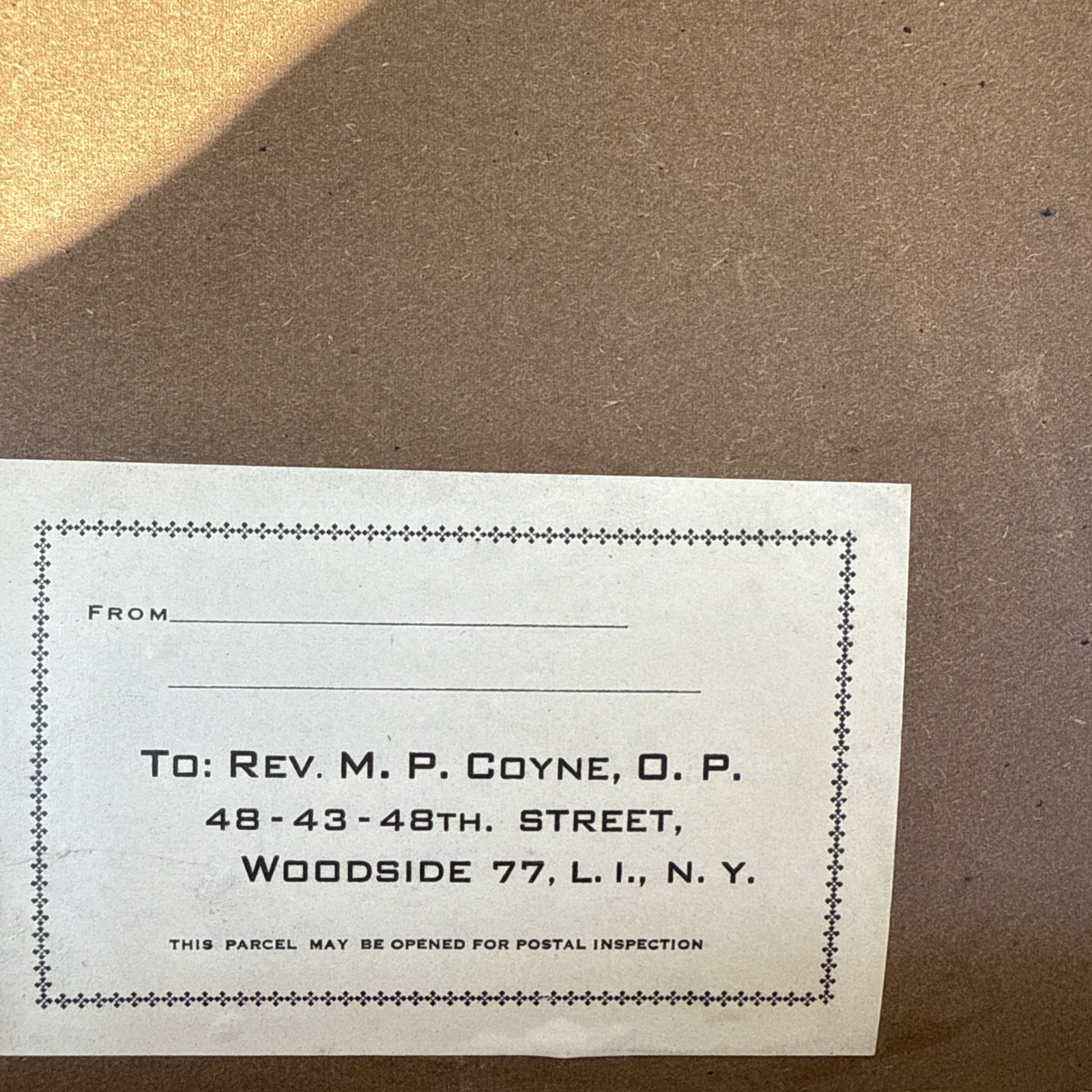VINTAGE Film Reel Canister Case Shipping Box Mailer, Great Patina