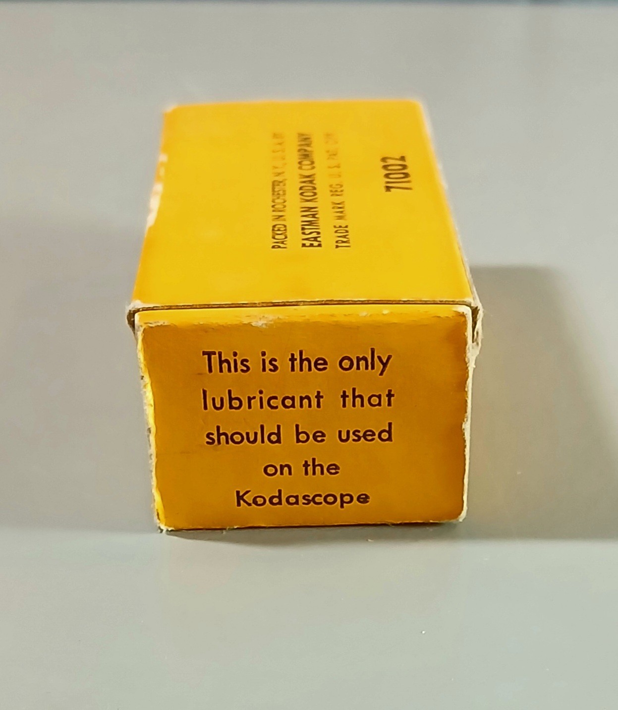 Vintage Eastman Kodak Kodascope Lubricating Oil Full Bottle in Box