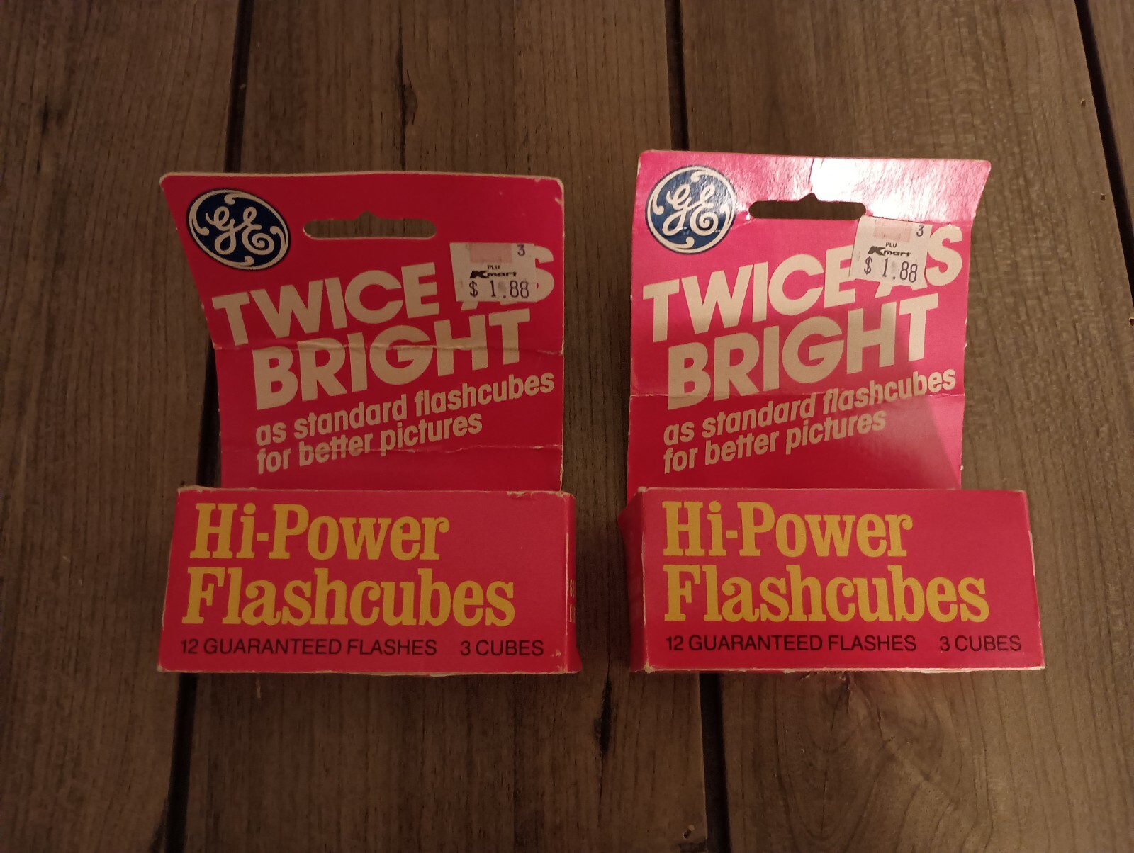 GE Hi-Power Flashcubes Twice As Bright Total of 5 Cubes Read Description