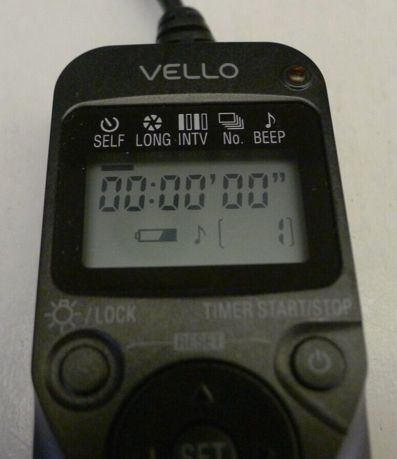 Vello ShutterBoss II RC-C211 Timer Remote Switch for 3-Pin Canon – Used – Works