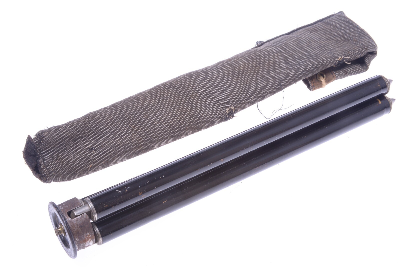 ✅ ANTIQUE METAL TRIPOD 124.5CM, 49″ GLASS PLATE 127, 120 ROLL FILM CAMERA
