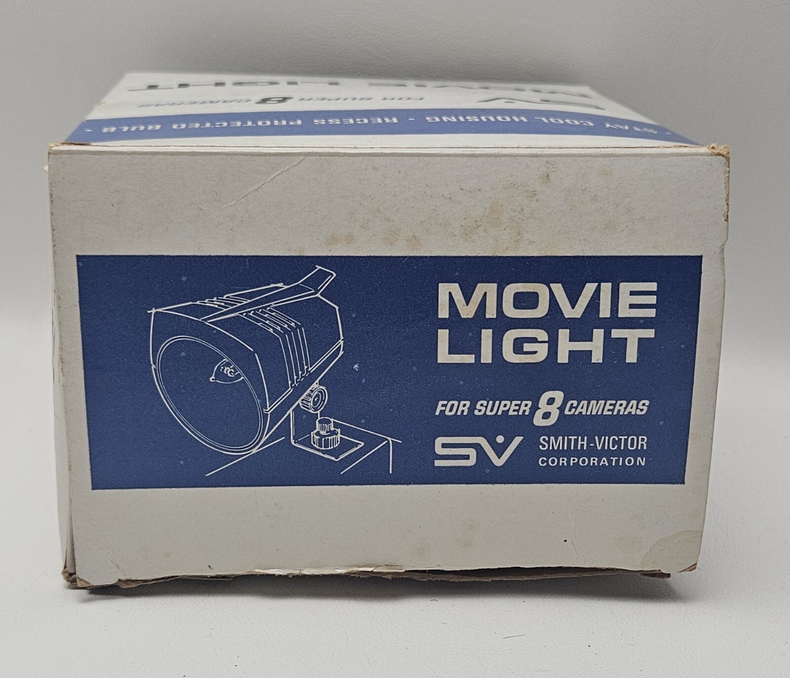 SV Movie Light For Super 8 Camera Q1U Box Brackets Smith Victor
