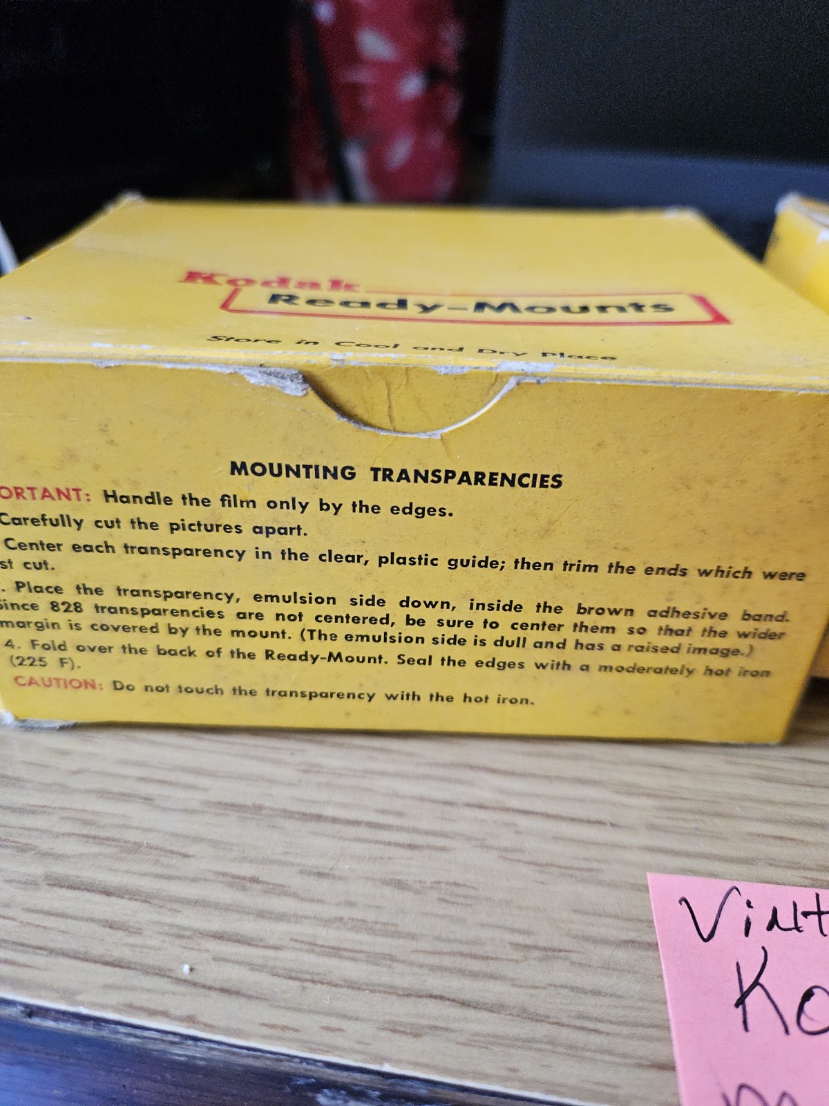 Vintage Kodak Ready Mounts Box Only 2 For 20 Great Shape