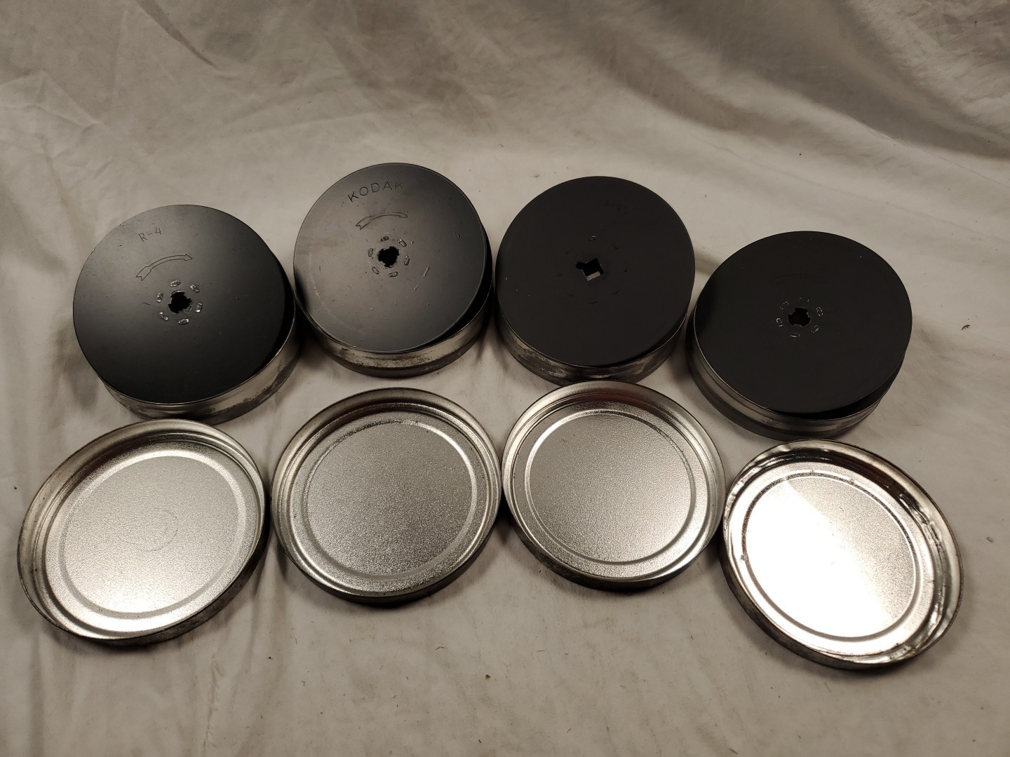 Vintage Reel Film Canister LOT of 4