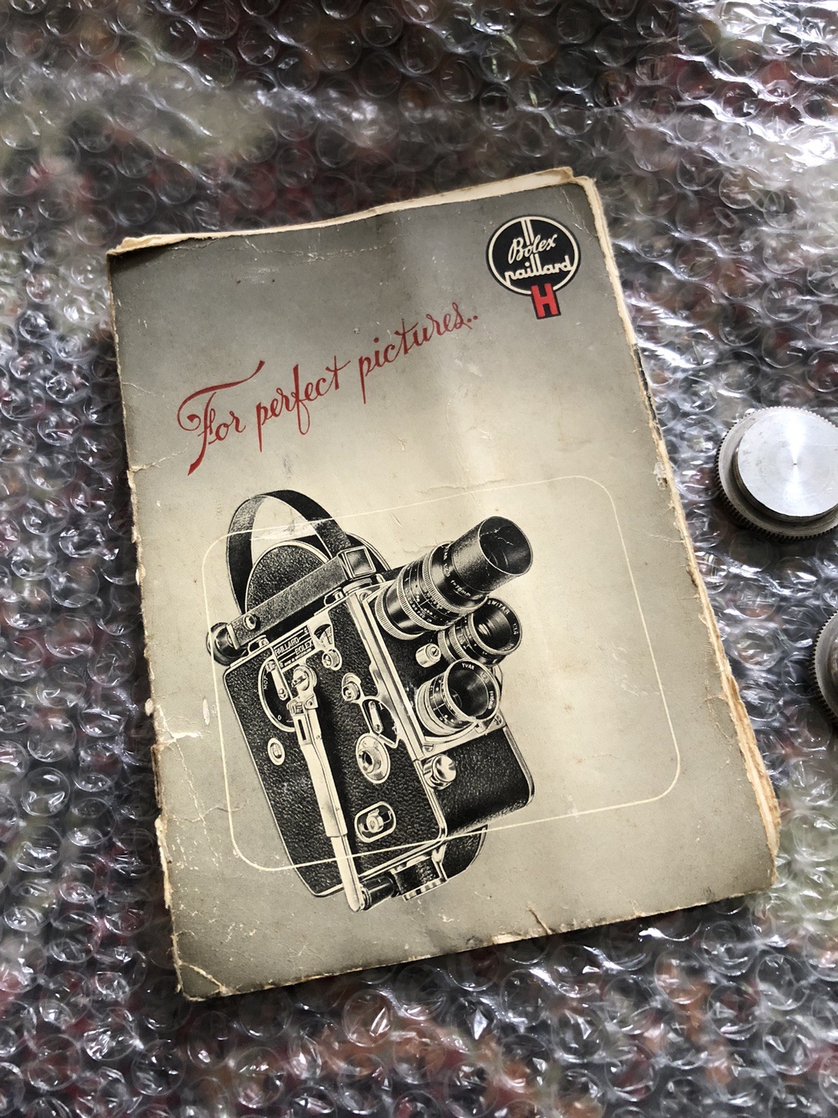 Bolex Body Caps And Manual For Bolex H16 Non Reflex Camera