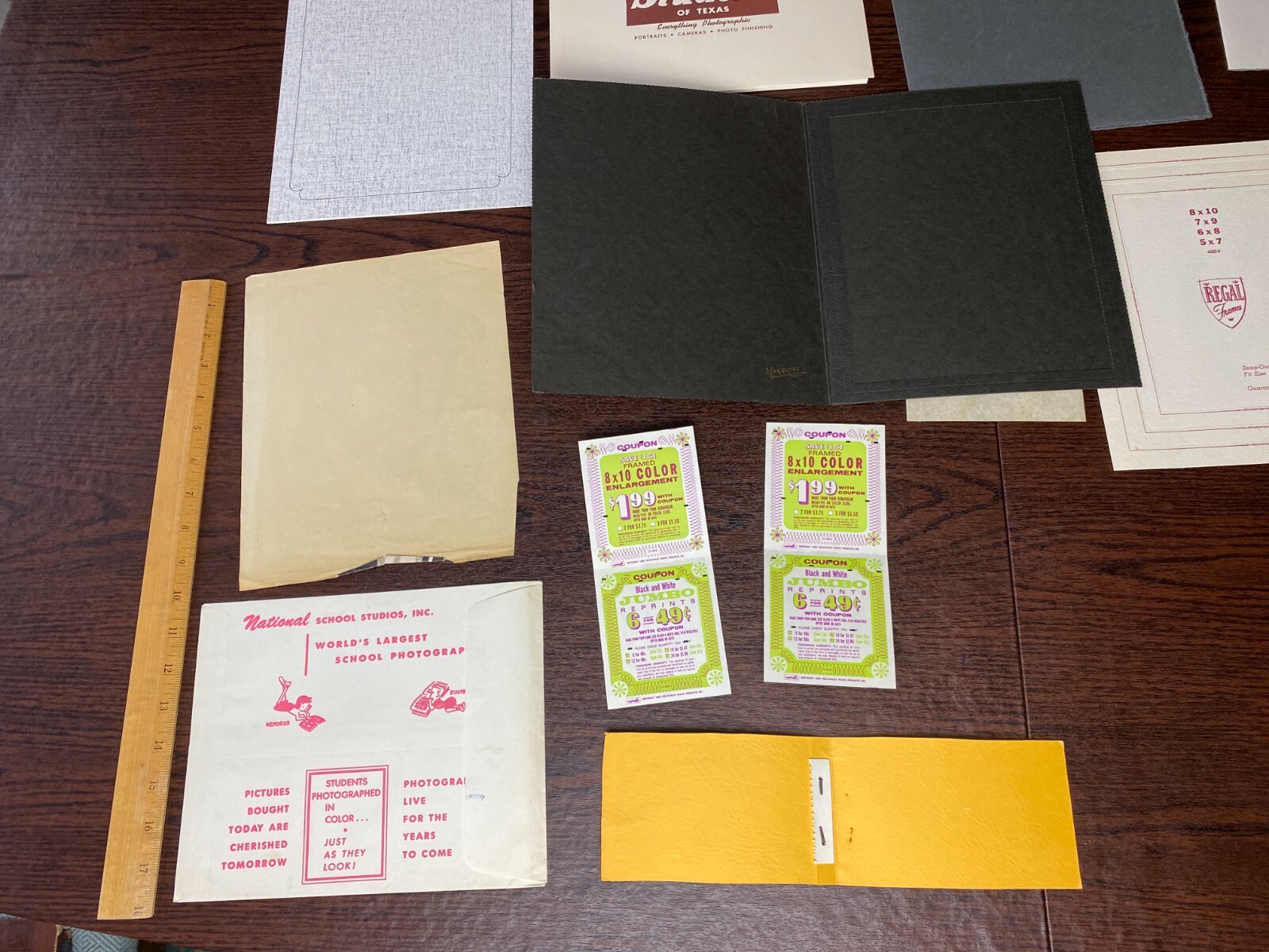 Vtg Photography Ephemera Folders Mounties Corners Matt Paper Frames Ephemera