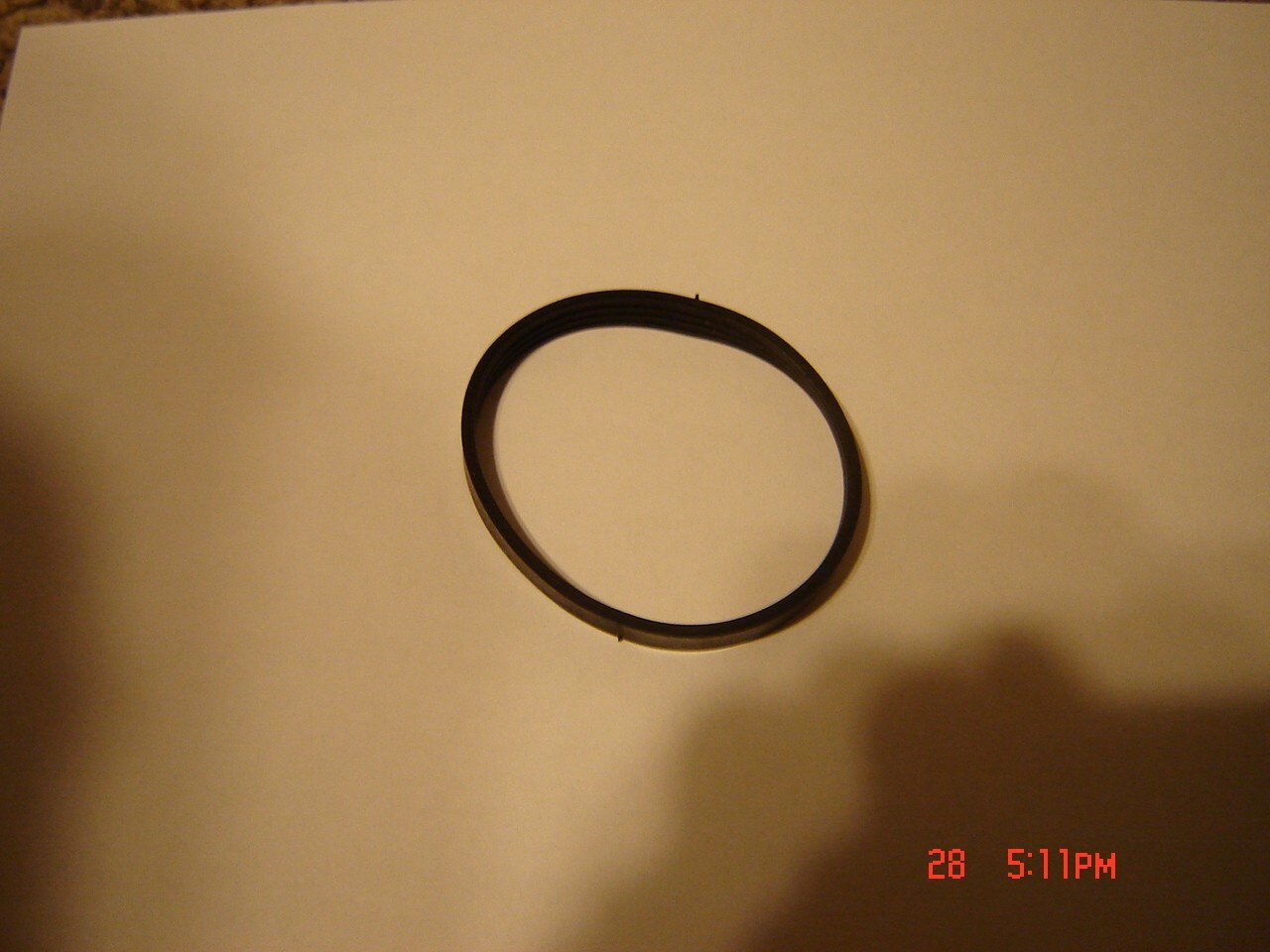 ANSCO GAF Slide Projector Belt, 1 Flat rubber *Grooved Belt, New
