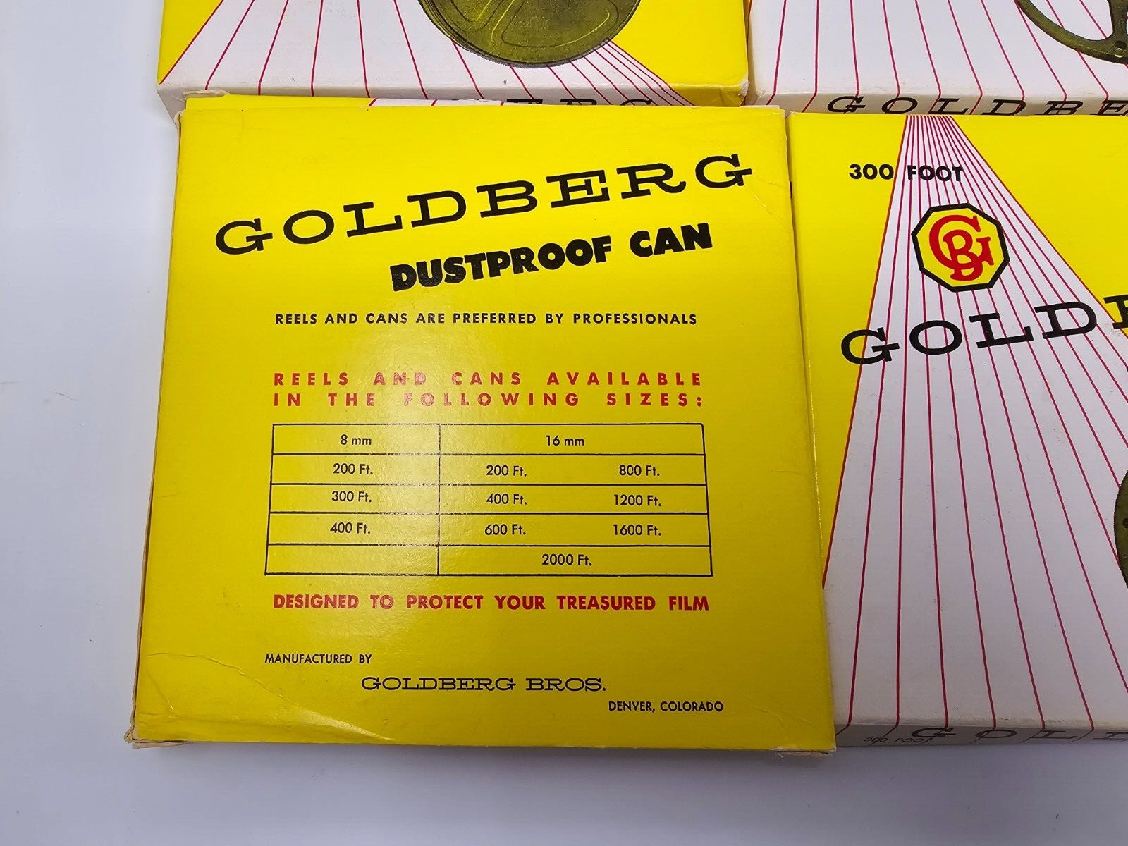 Vintage Goldberg Film Dustproof Cans and Film Grips – No Film Included