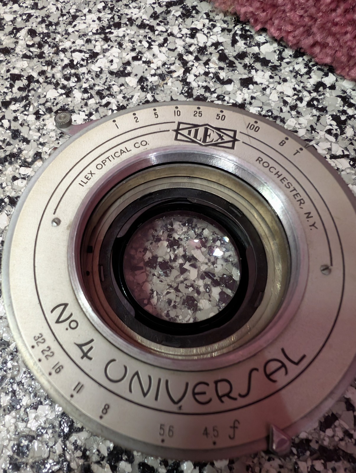 Vintage ILEX Optical Co No.4 Universal Lens With Bausch & Lomb Tessar 5×7 Lens