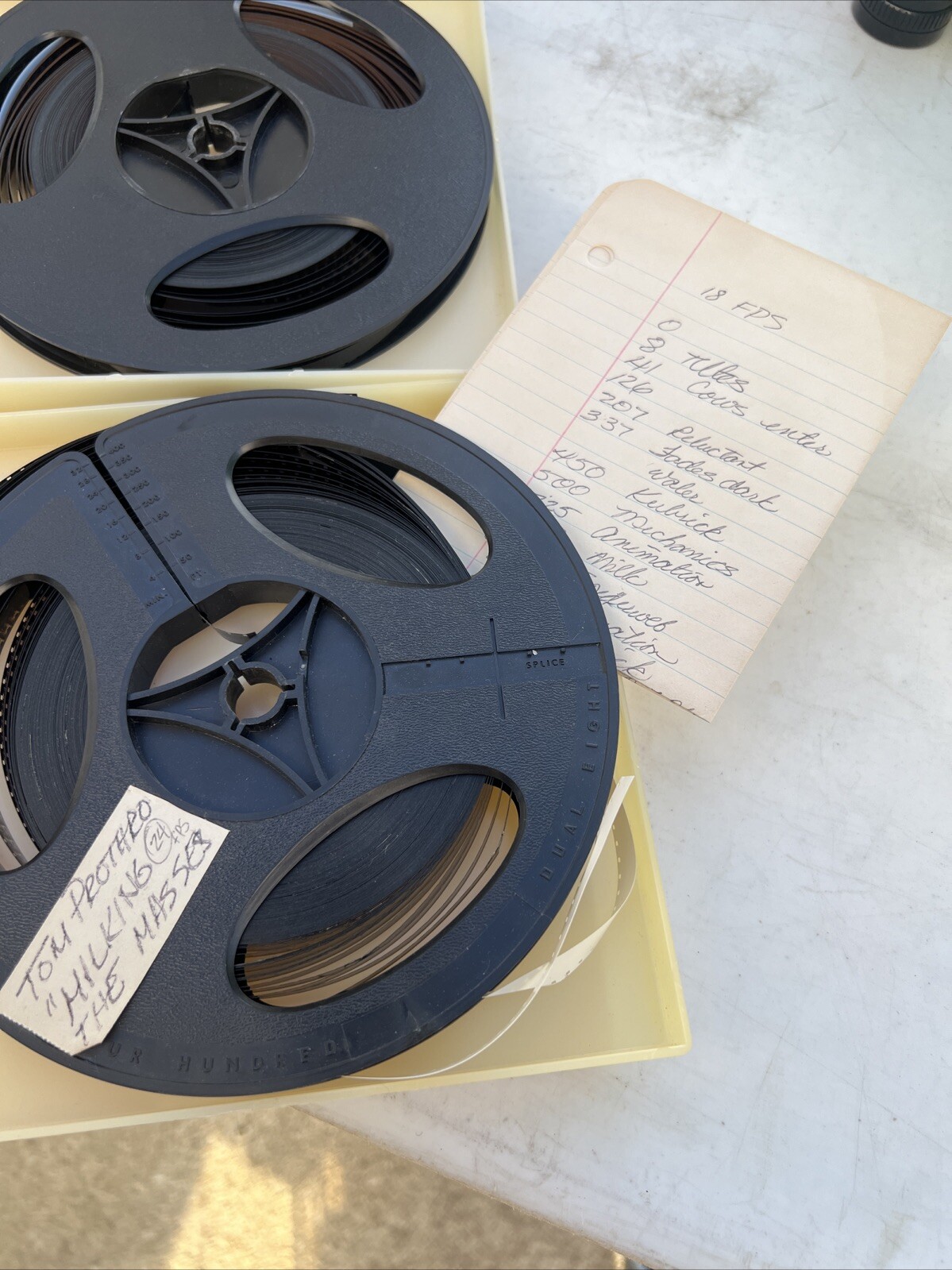 Lot of 5 Baia 8 mm Plastic Dual 8 (Two Hundred-four ) Take Up Reels
