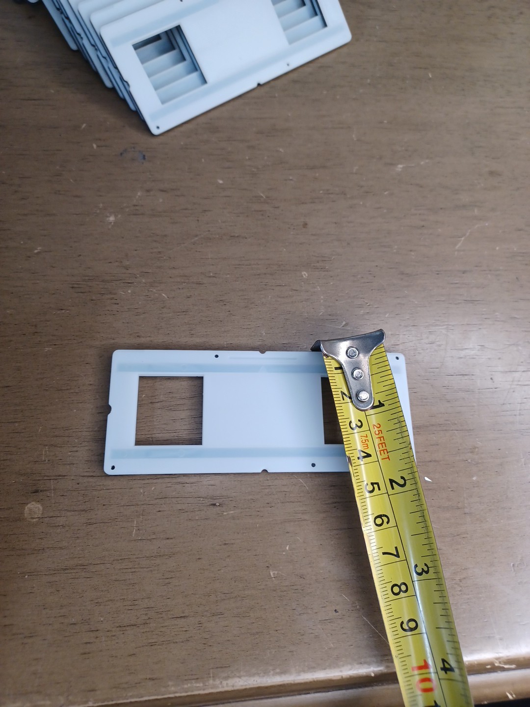 12x EMPTY blank Stereo realist slides mounts – plastic NOS Diarahmchen Slides