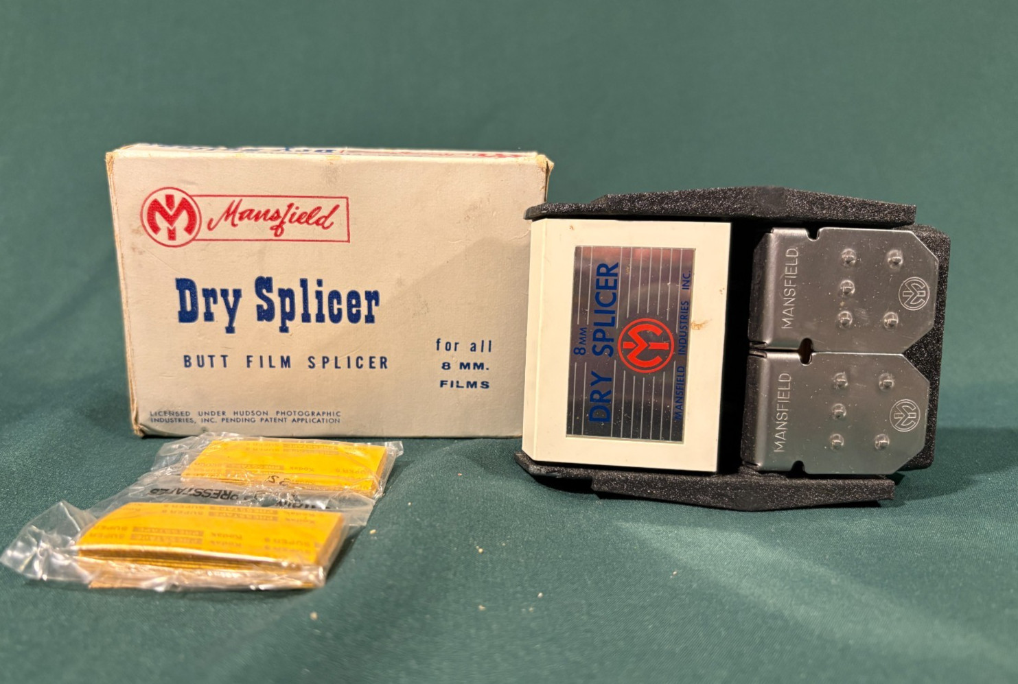 Mansfield Dry Splicer Butt Film Splicer 8mm Films Movies w/ box