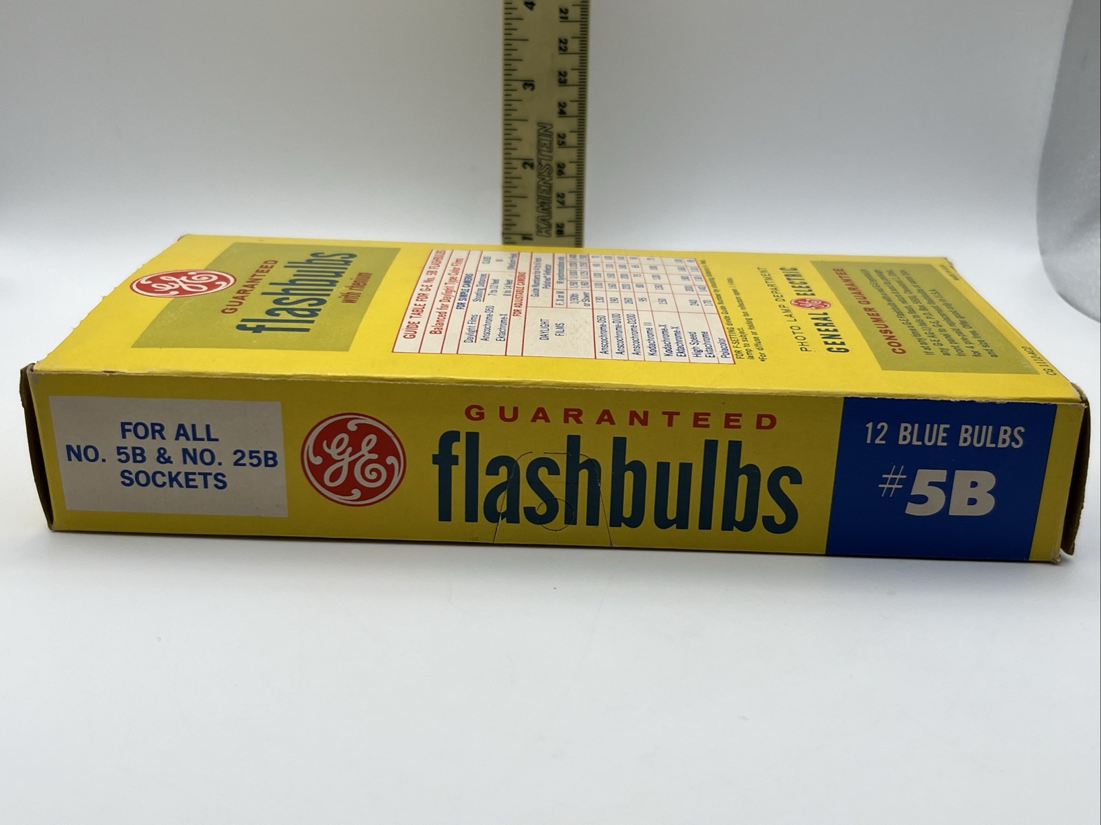 Vintage GE #5B Flashbulbs 12 PACK New Old Stock