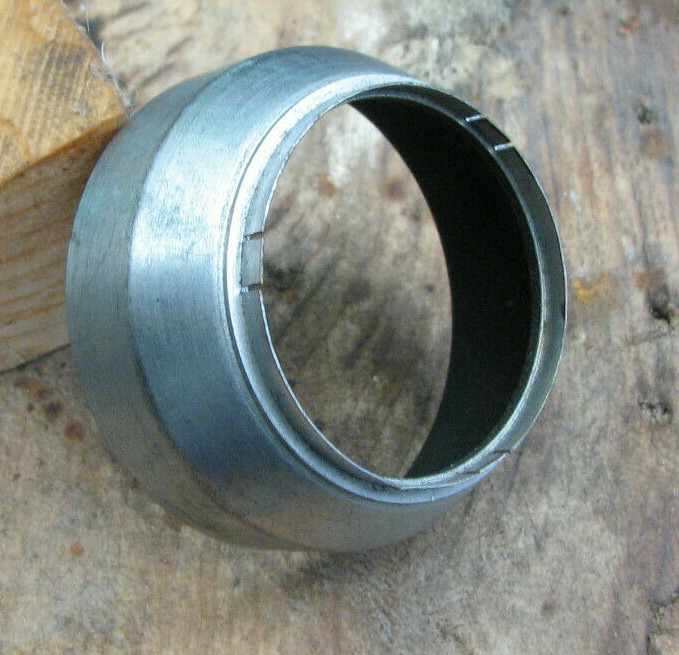 A42 42mm push fit slip on lens hood brass thin stepped mount