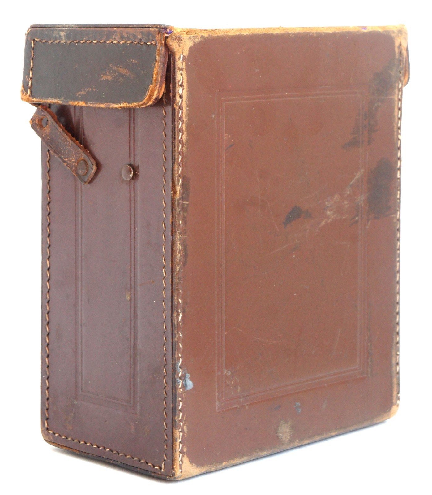 Antique Leather Camera Case 9×12 Velvet Lined for Zeiss Ikon Voigtlander ICA