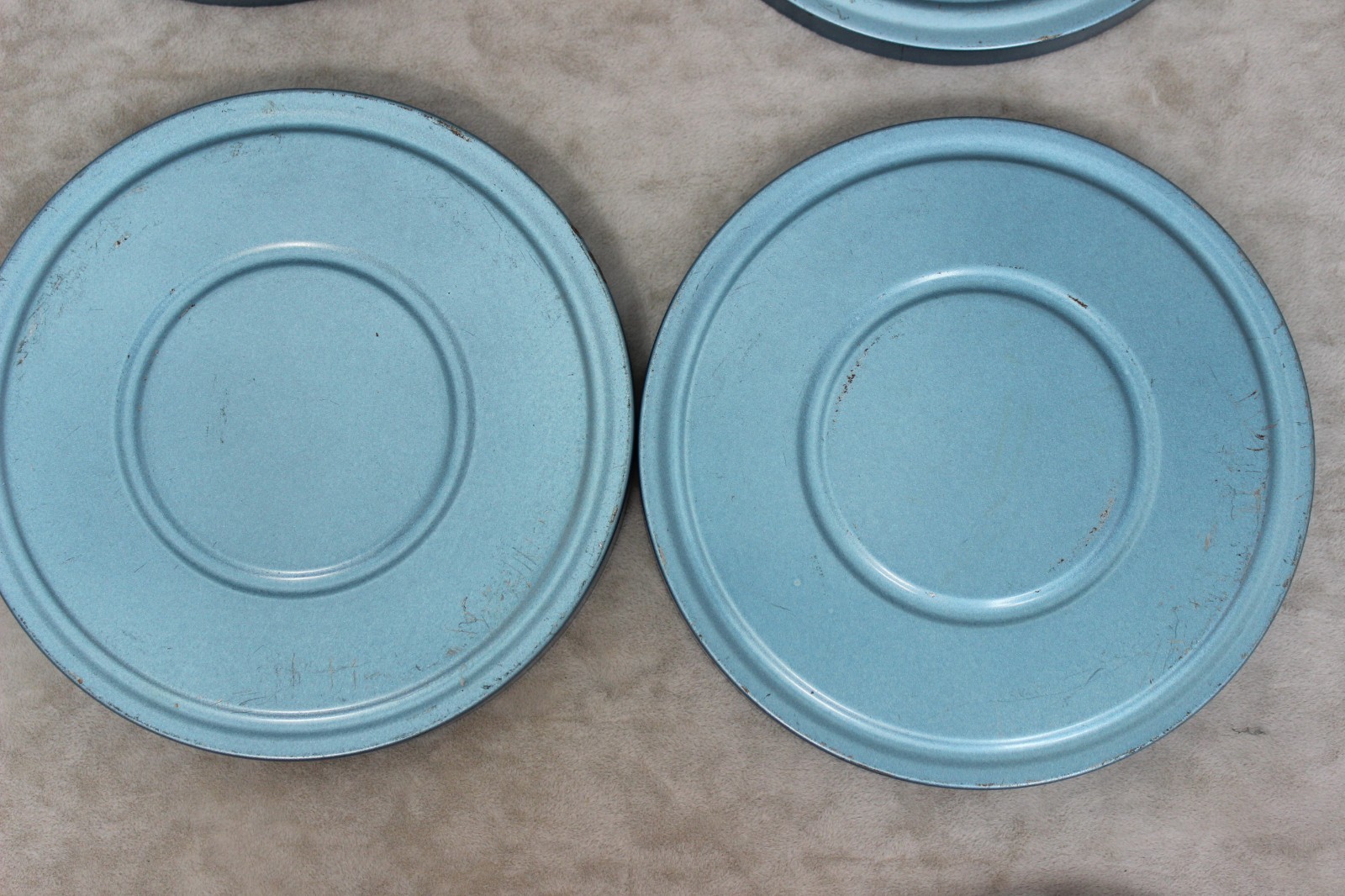 8 mm Reels and Canisters Compco 200 Feet Empty Blue Lot of 4
