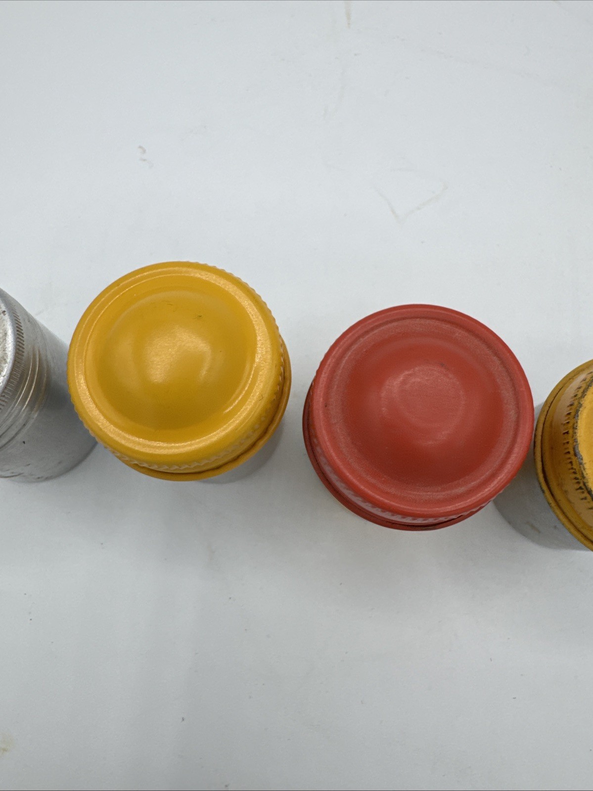 Vintage Film Canisters aluminum With Lids Lot Of 4