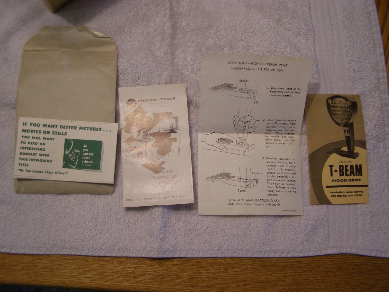 ACME-LITE Z-BEAM MODEL 66 MOV-E-LITE TWIN FILAMENT W/ ORIGINAL BOX