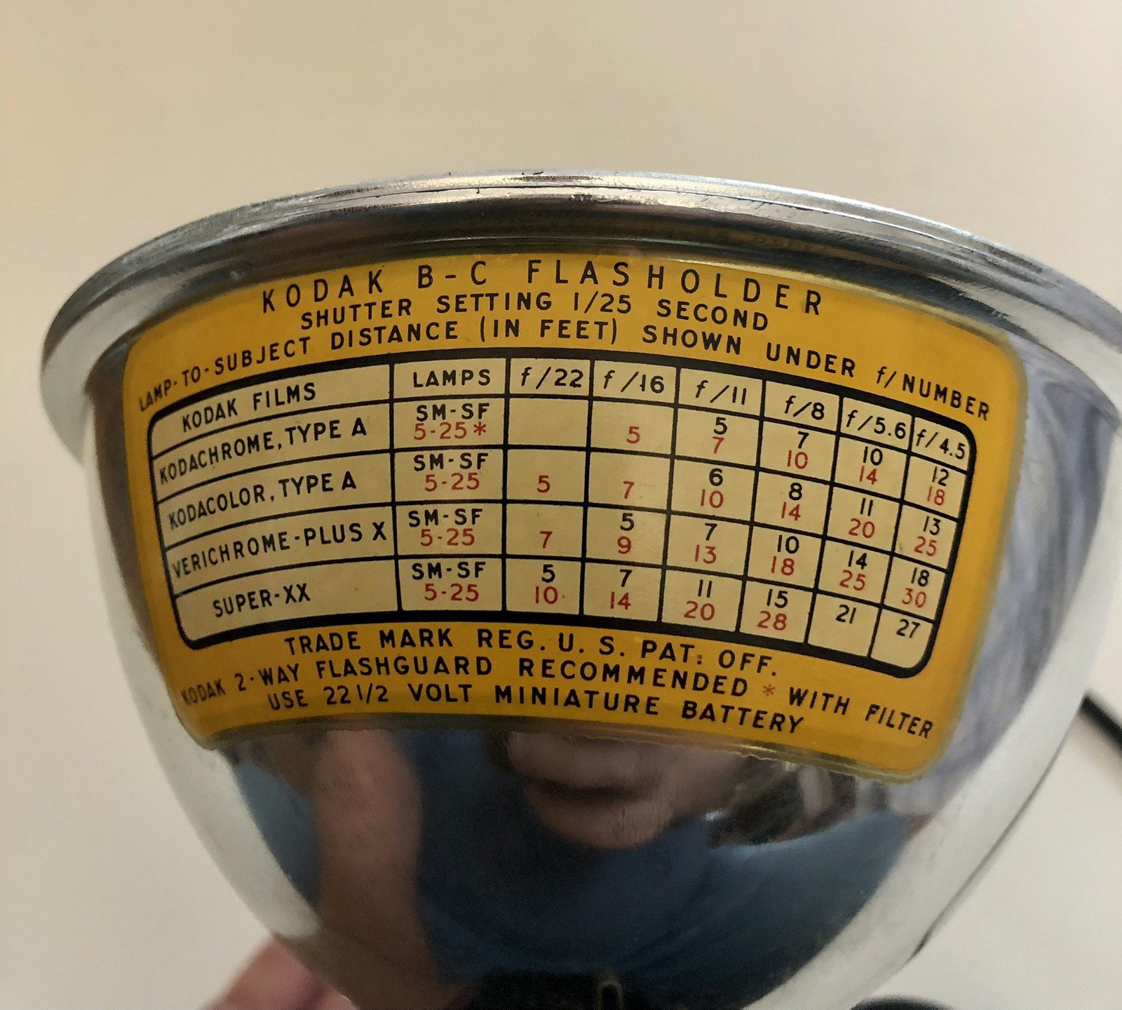 Vintage Kodak B-C Flash Holder, Not Tested
