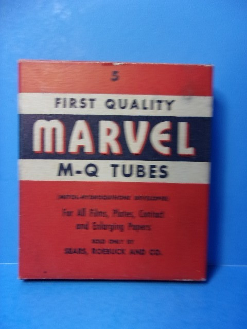 Antique Lot of 4 Boxes of Developing Powders Glass Tubes Photography Supplies