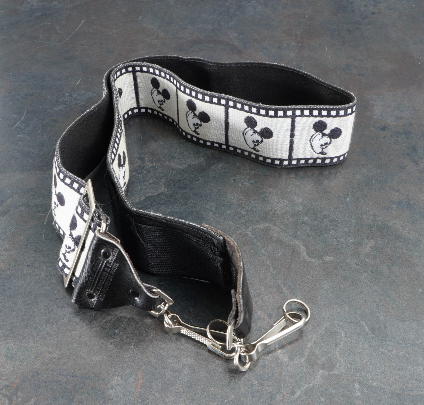 -Vintage 1980s Walt Disney Productions Mickey Mouse Film Strip Camera Strap