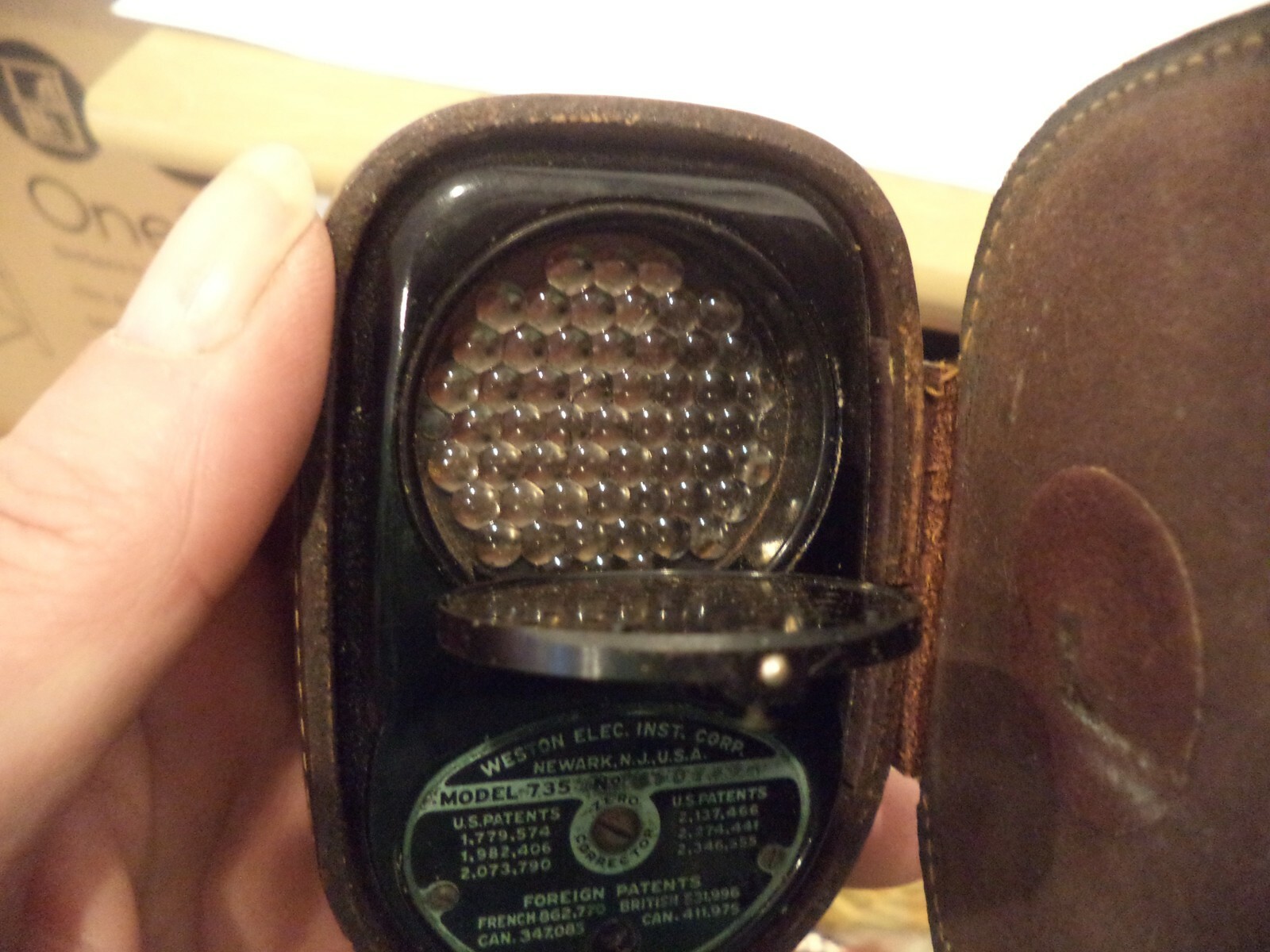 VINTAGE WESTON MASTER II WESTERN ELEC.INST.CORP UNIVERSAL EXPOSURE METER +CASE