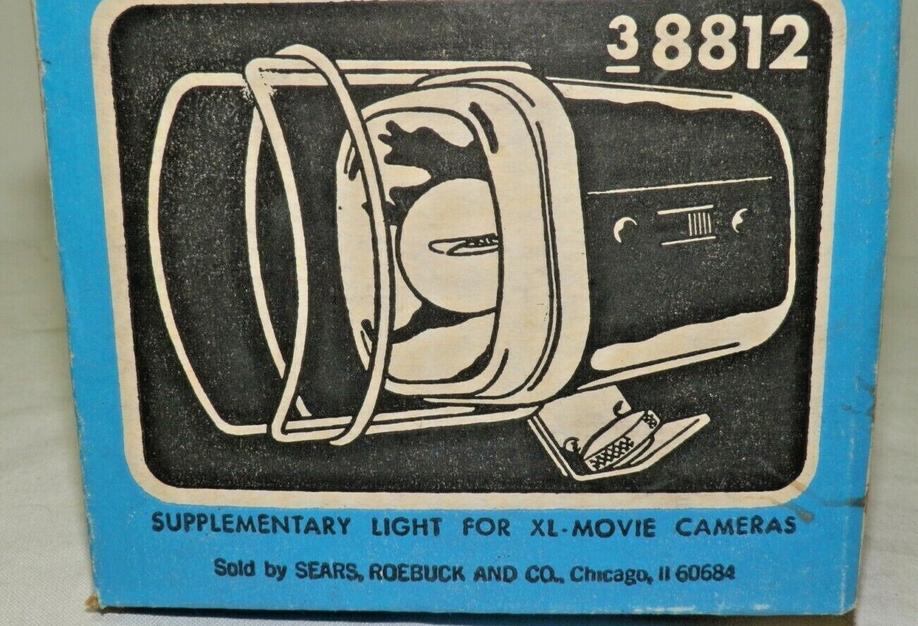 VINTAGE SEARS XL-MOVIE LIGHT-100 Watts 120 Volt -For Movie Or Stills, Excellent