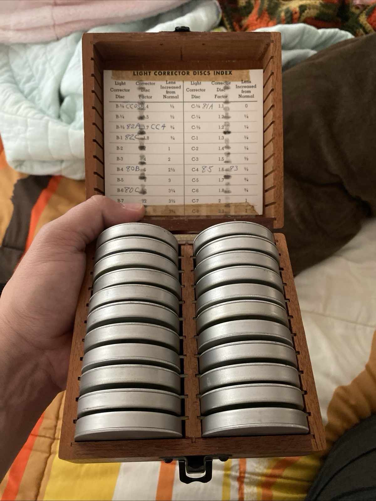 Harrison Duraline Light Corrector Disc Lens Set Vintage No. 4