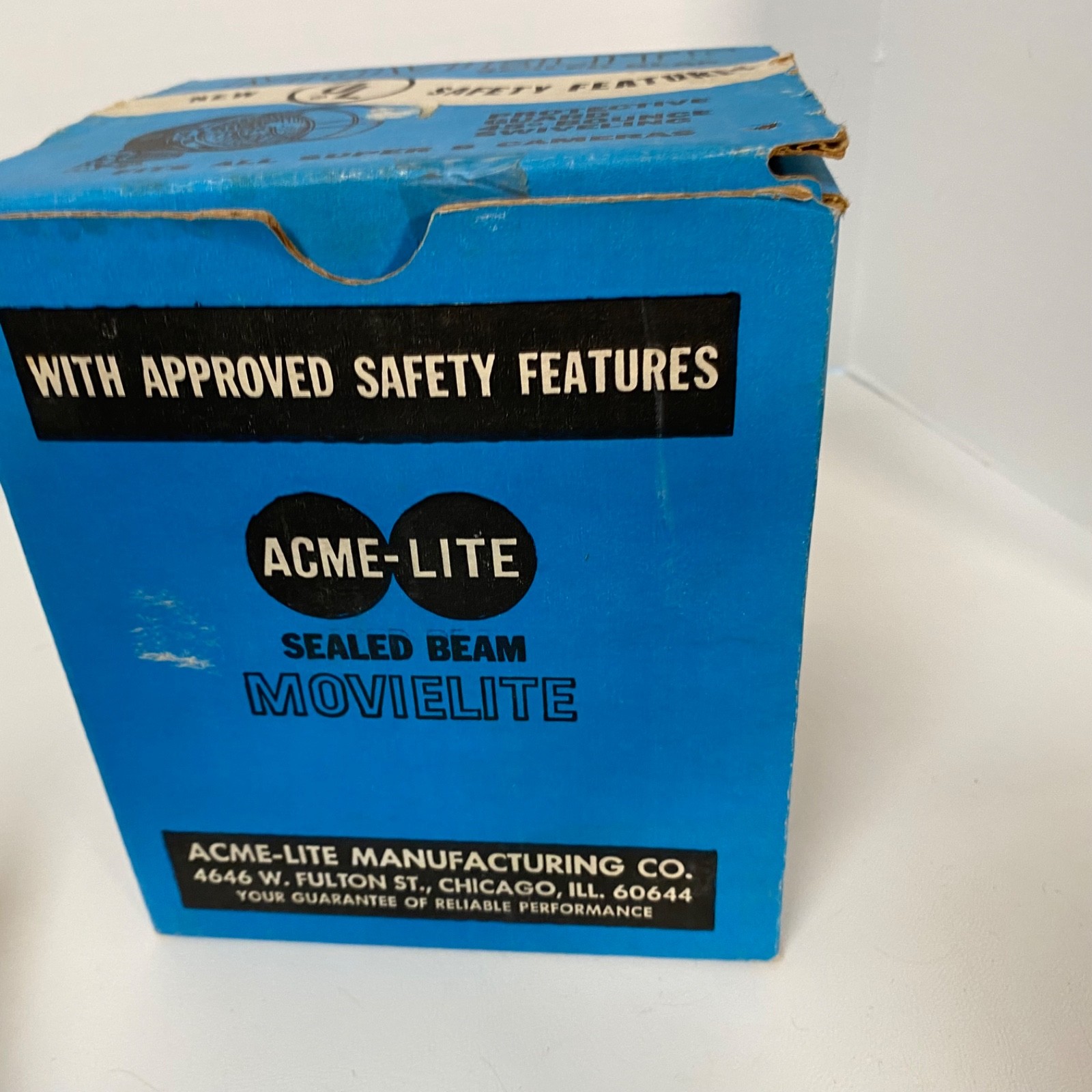 2 Vintage GE Fotocrest Super 8 Movie Light • ACME-Lite • With Boxes • Works!