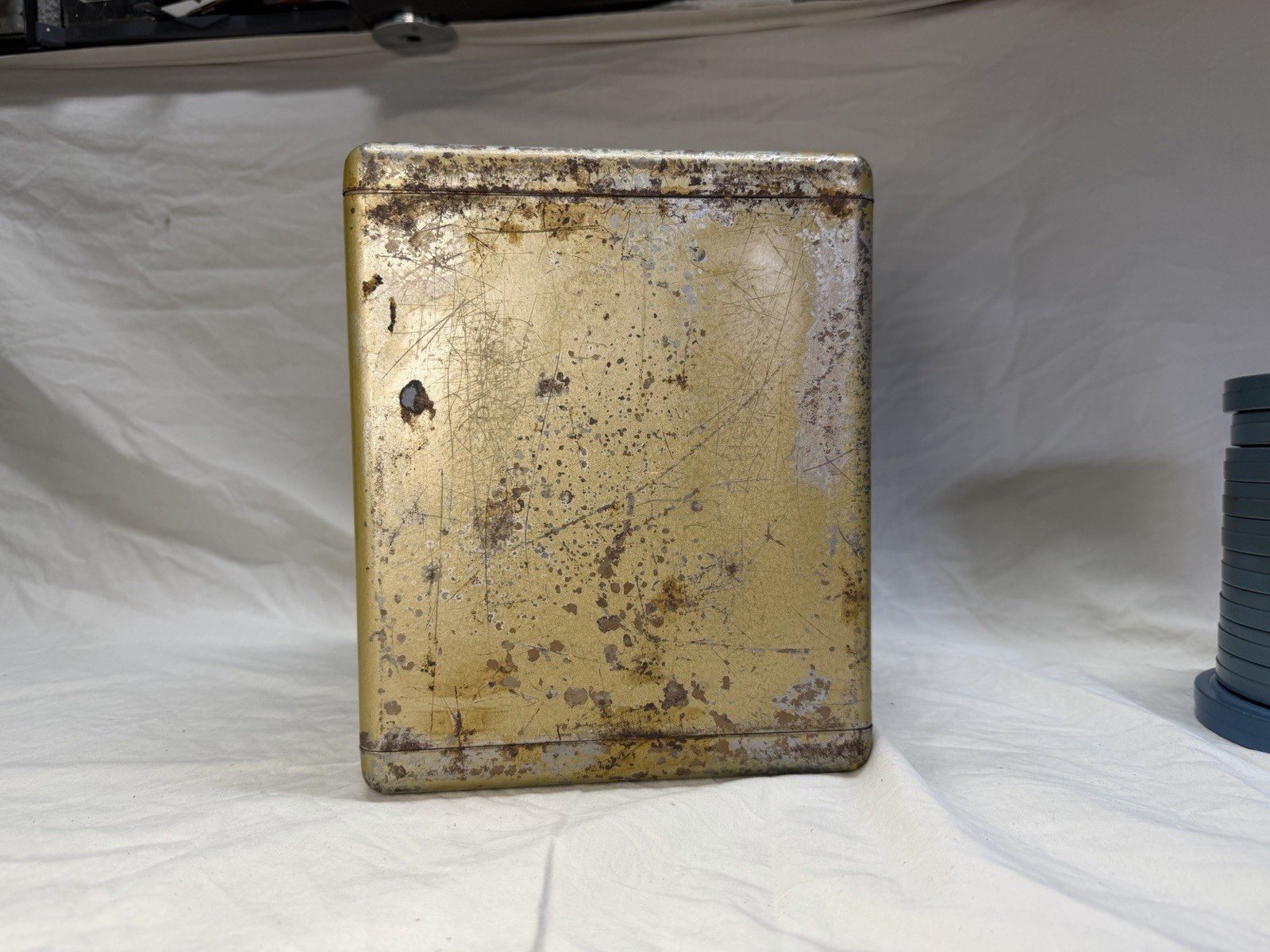 Vintage Kenco Film Reel Storage Box With 10 Empty Film Reels