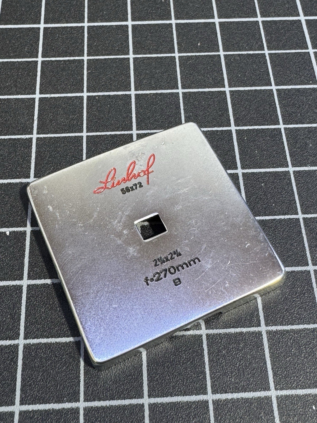 Linhof Baby Technika IV 6×7 Viewfinder Mask Set 270mm For Biogon Finder