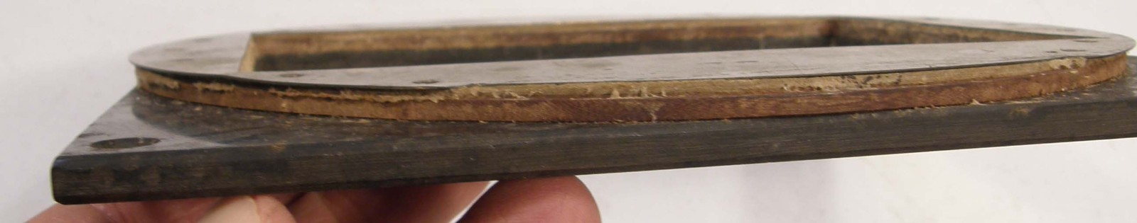 HOMEMADE VINTAGE 4 1/2″ BY 6 1/2″ ROTATING BACK PART FOR LARGE FORMAT CAMERA