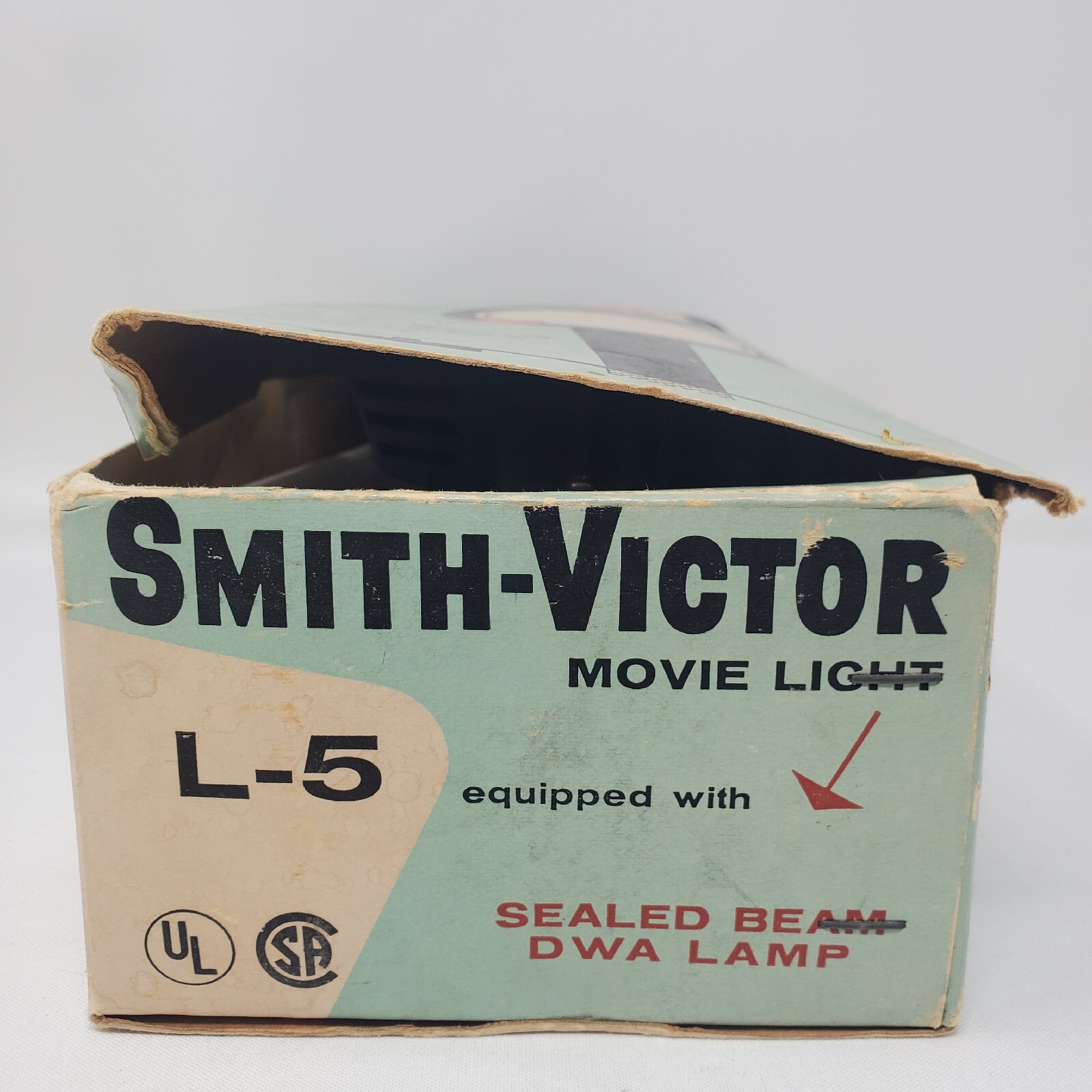 Smith-Victor Model L-5 Compact Movie Light Vintage 1962 GE Beam Tested Works