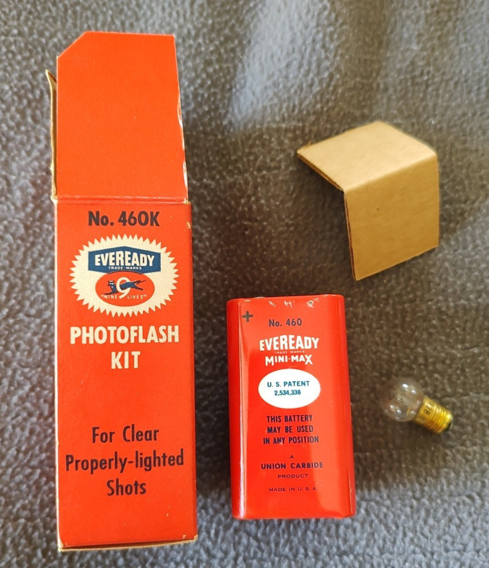 1960’S Eveready Battery And Bulb Photoflash Kit #460K In Original Box Prop