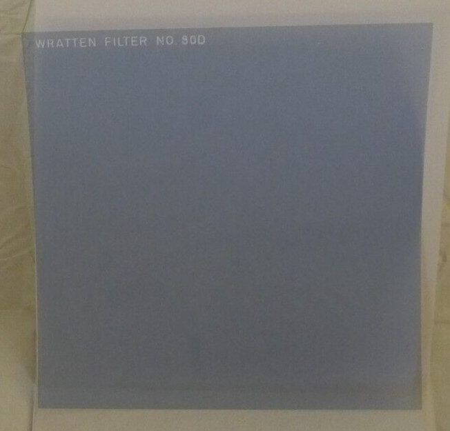 Kodak Wratten Gelatin Photoflash Filter No 80D 3″ x 3″ HTF & Lens Cleaning Paper