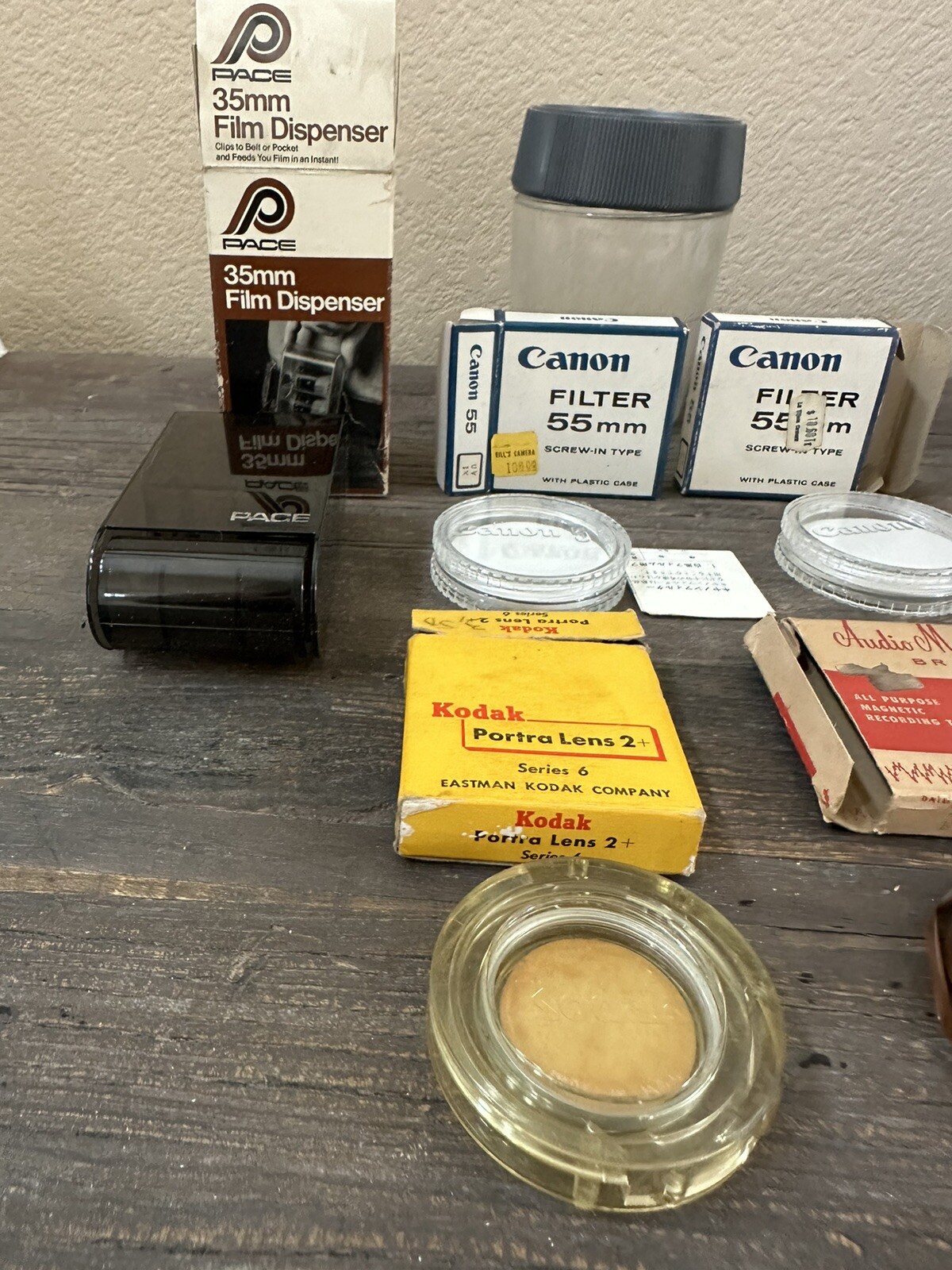 Lot of Vintage Camera & Film Accessories Vivitar Kodak Canon Filters Etc