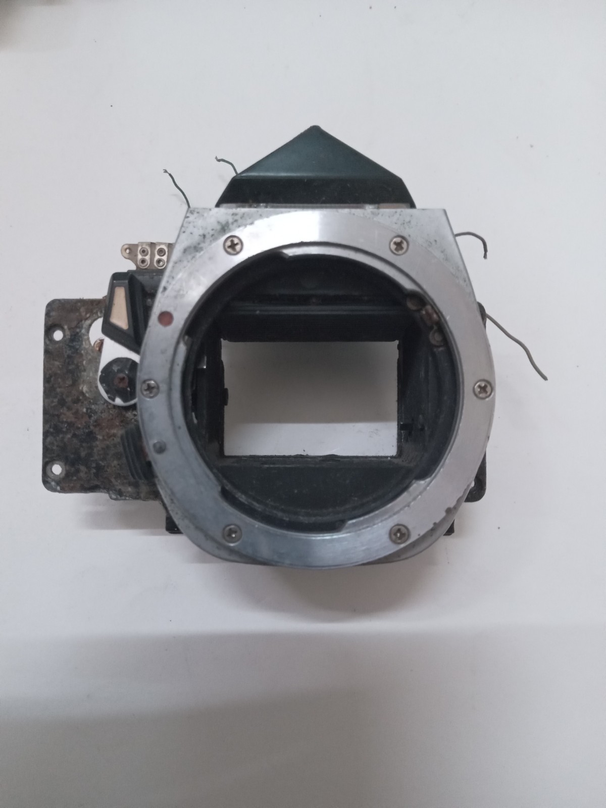 Pentax ME / MX Mirror Box Assembly W Prism & Screen Original Used Spare Part.